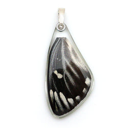 Butterfly pendant, Red Spot Jezebel Butterfly, top wing