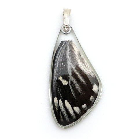 Butterfly pendant, Red Spot Jezebel Butterfly, top wing
