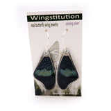 0645 Butterfly earrings, Red Flasher Butterfly, top wings