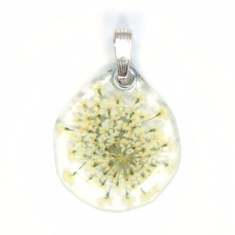 65035 Queen Anne's Lace Flower Pendant