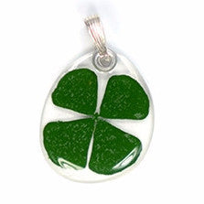 Four Leaf Clover flower pendant