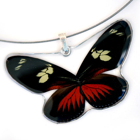 Whole Butterfly Pendant, Doris Longwing Butterfly
