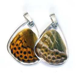 Butterfly Pendant Only, Pallas' Fritillary, Bottom Wing