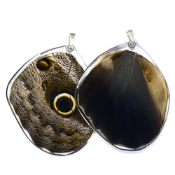 Butterfly Wing Pendant Only, Owl Butterfly, Bottom Wing