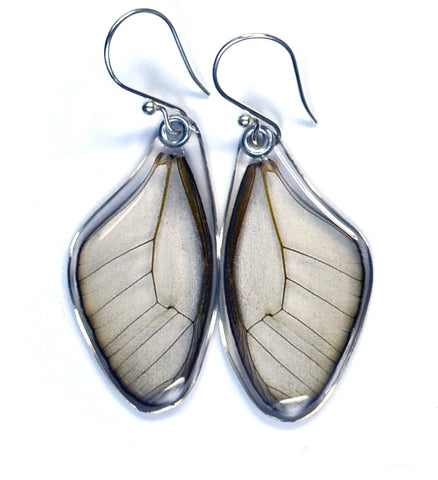 Butterfly Earrings, Amber Phantom, Top Wing
