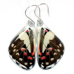 Butterfly Earrings, Pale Green Triangle, Bottom Wings
