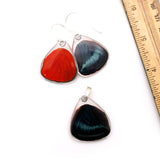 0645 Butterfly Wing Pendant, Red Flasher Butterfly, bottom wing