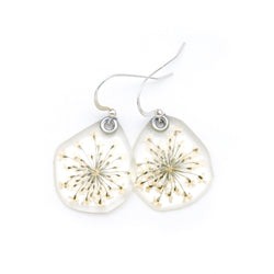65035 Queen Anne's Lace flower earrings