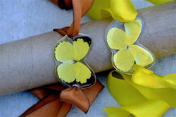 Whole Butterfly Wrap Bracelet - Gtass Yellow Butterfly