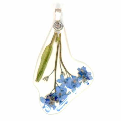 Forget-me-not on stem Pendant