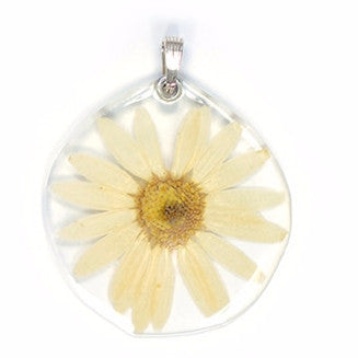 Large Daisy flower pendant